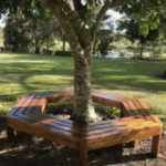Custom built outdoor benches
